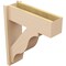 Ekena Millwork 7 1/2-in W x 22-in D x 26-in H Funston Block Rough Cedar Woodgrain TimberThane Outlooker, Primed Tan OUTUR075X22X26FST44RCPR - alternate 4